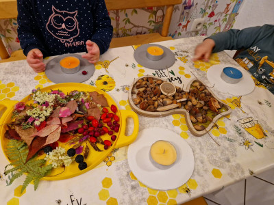 Basteln mit Herbstschätzen